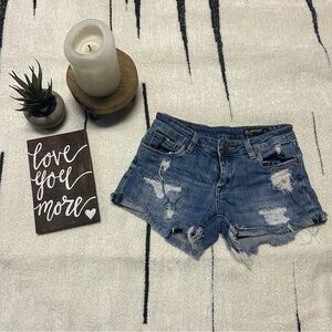 Blank NYC Jean distressed shorts size 24